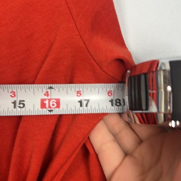 A Maglia belted burnt orange large longline sweater - Picture 5 of 7